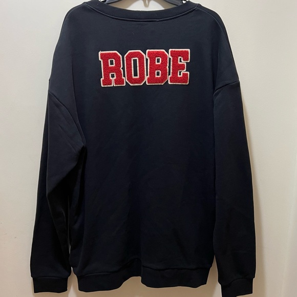 Kappa Robe Giovani Sea Cardigan jet black Embroidered felt patches XL NWT - Picture 7 of 10